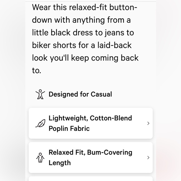 Lululemon NWT cotton blend poplin button down shirt - Picture 5 of 12